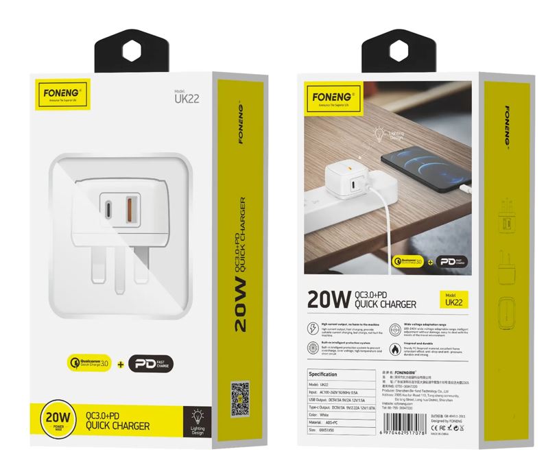 FONENG UK22 + TYPE-C CABLE